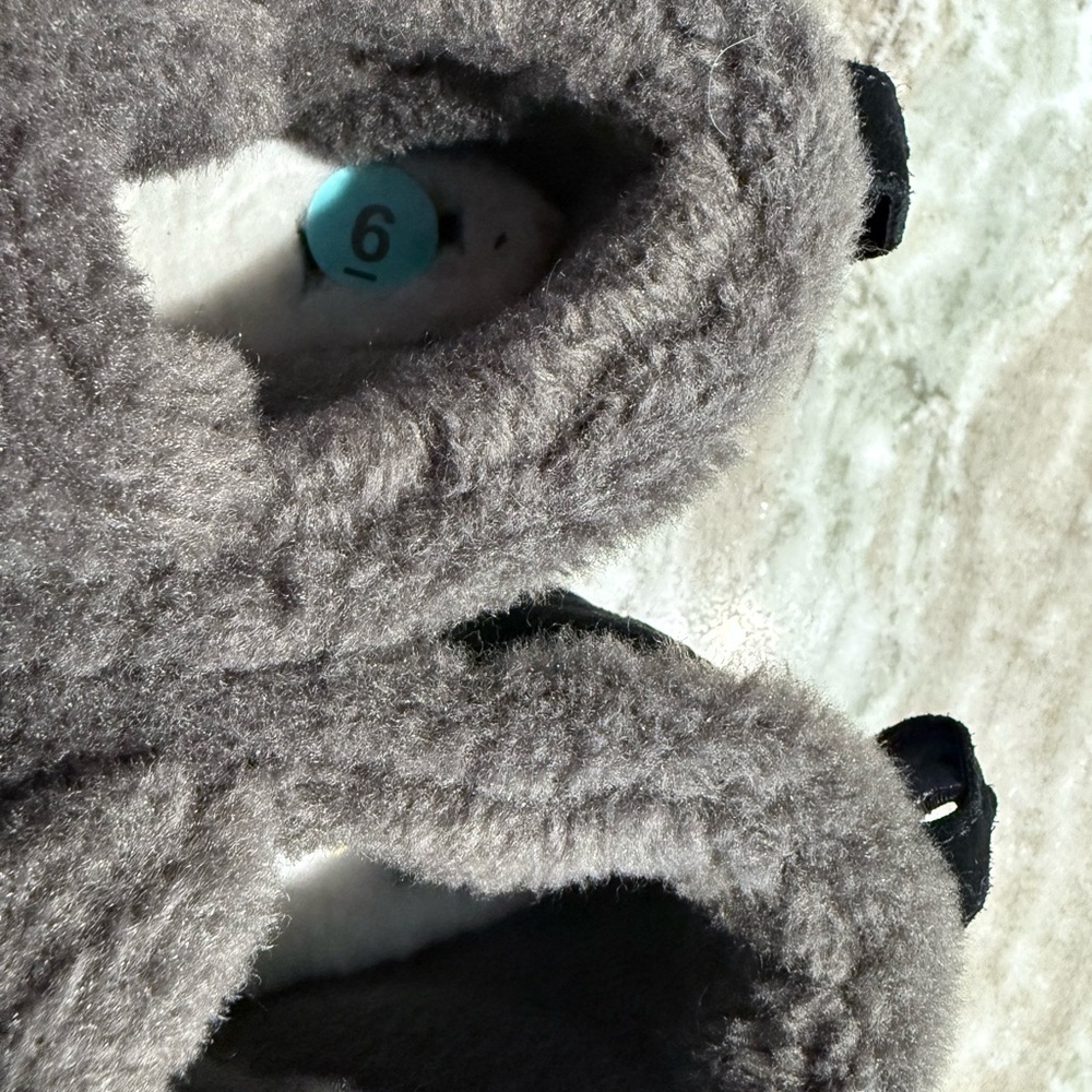 Cozy Gray Fuzzy Slippers